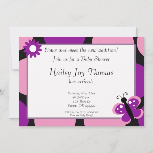 babysh, kommen den neuen Zusatz treffen! , Einladung (Vorderseite)