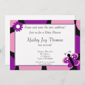 babysh, kommen den neuen Zusatz treffen! , Einladung (Vorne/Hinten)