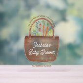 Babyshower auf dem Bauernhof Acrylschild (Neutral)