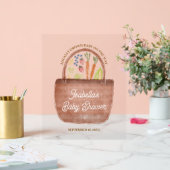 Babyshower auf dem Bauernhof Acrylschild (Hochzeit)