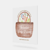 Babyshower auf dem Bauernhof Acrylschild (Winkel)