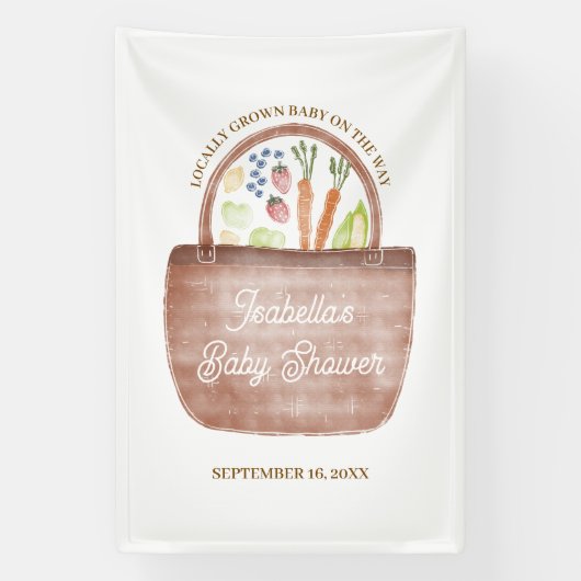 Babyshower auf dem Bauernhof Banner (Vertikal)