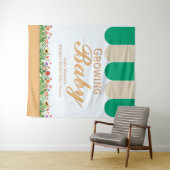 Babyshower auf dem Bauernhof - Geschlechtsneutral  Wandteppich (Beispiel (Horizontal))