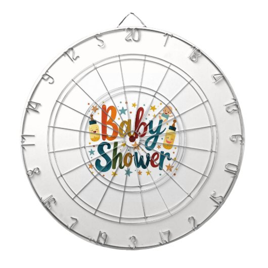 BabyShower Dartscheibe (vorne)