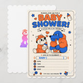 Babyshower-Einladung Einladung (Vorne/Hinten)
