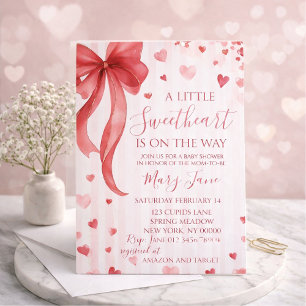 Babyshower-Einladung "Kleiner Schatz", Valentinsta Einladung