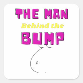 Babyshower Gifts for him Baby Announcement Gift  Quadratischer Aufkleber