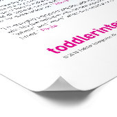 Babysignatabelle Poster (Ecke)