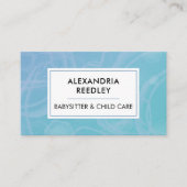 Babysitter Babysitting Children Daycare Niedlich B Visitenkarte (Vorderseite)