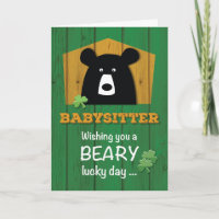 Babysitter, Bear & Kleeblatts am St. Patrick's Day