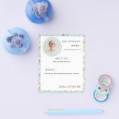 Babysitter-Bearbeitbare Geschäftsflyer mit Foto Flyer (Einzeln)