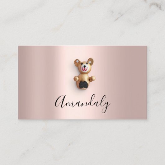 Babysitter Berufliches Kindertagesbierchen Visitenkarte (Vorderseite)