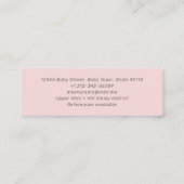 Babysitter-Bohemisch Babysitter Mini Visitenkarte (Rückseite)