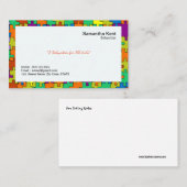 Babysitter-bunte Laubsäge fasst Visitenkarte ein (Vorne/Hinten)