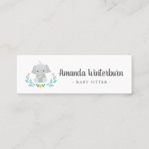 Babysitter-Business-niedlich-Karte Mini Visitenkarte
