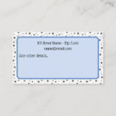 Babysitter Contact Business Card Visitenkarte (Rückseite)