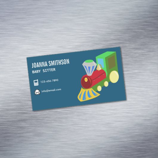 Babysitter Day Care Kindergarten Babysitter Magnetische Visitenkarte (Beispiel)