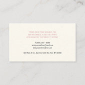 Babysitter Daycare Kinderzimmer Kinderlehrerlogo Visitenkarte (Rückseite)