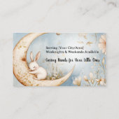 Babysitter-Dienstleistungen, Babysitting, Kindermä Visitenkarte (Rückseite)