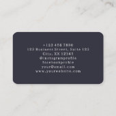 Babysitter Erdbeermustermarinette Visitenkarte (Rückseite)