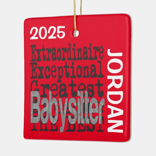Babysitter Extraordinaire CUSTOM Keramikornament (Links)