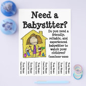 Babysitter-Flyer Flyer (Einzeln)