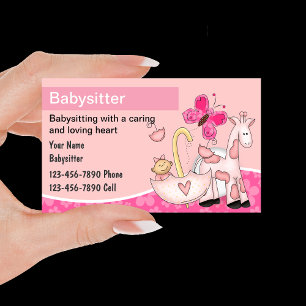 Babysitter-Geschäftskarten Visitenkarte