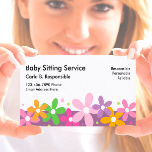 Babysitter-Geschäftskarten Visitenkarte