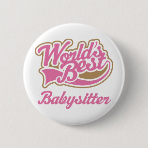 Babysitter-Geschenk Button