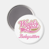 Babysitter-Geschenk Magnet (Vorderseite/Rückseite)