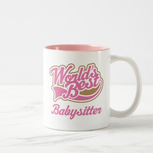 Babysitter-Geschenk Zweifarbige Tasse (Rechts)