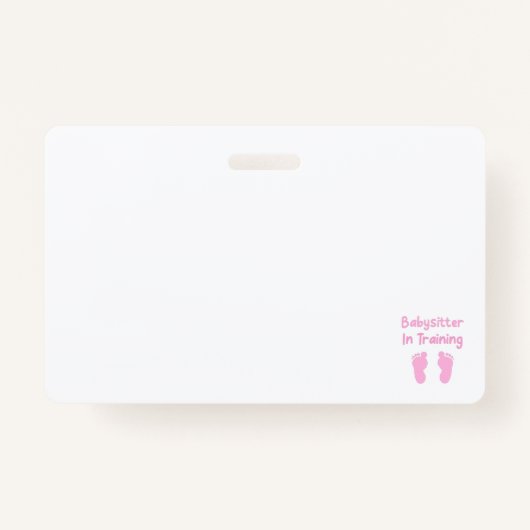 Babysitter in Ausbildung Ausweis (Vorderseite)