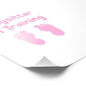 Babysitter in Ausbildung Fotodruck (Ecke)