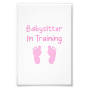 Babysitter in Ausbildung Fotodruck