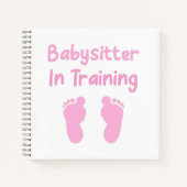 Babysitter in Ausbildung Notizblock (Vorderseite)
