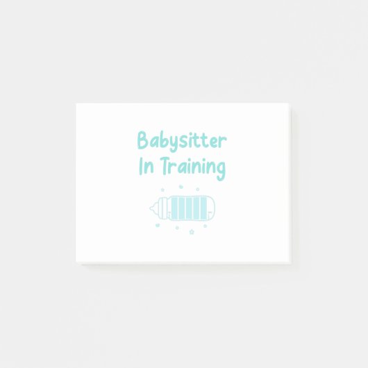 Babysitter in Ausbildung Post-it Klebezettel (Vorderseite)