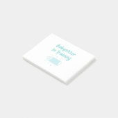 Babysitter in Ausbildung Post-it Klebezettel (angewinkelt)