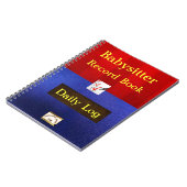 Babysitter-Job-Notizbuch Notizblock (Linke Seite)