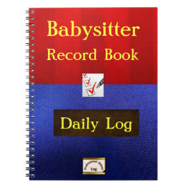 Babysitter-Job-Notizbuch Notizblock