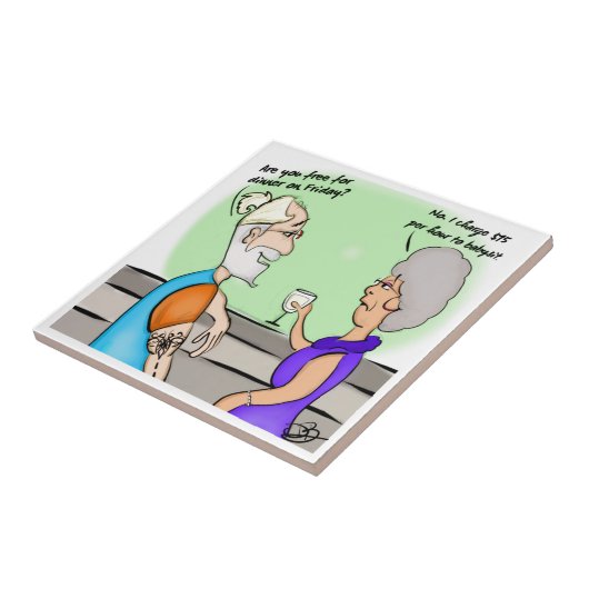 Babysitter-Keramik Fliese (Seite)