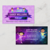 Babysitter-KinderVisitenkarten Visitenkarte (Vorne/Hinten)