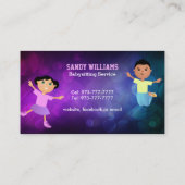 Babysitter-KinderVisitenkarten Visitenkarte (Rückseite)