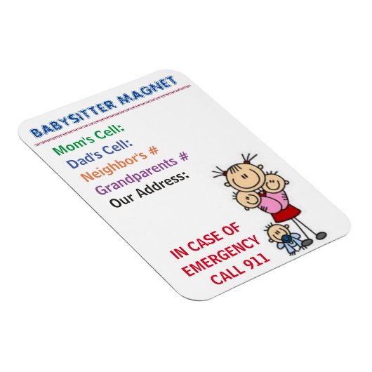 Babysitter Magnet (Rechte Seite)