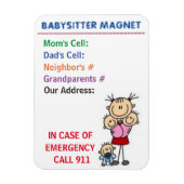 Babysitter Magnet (Vertikal)