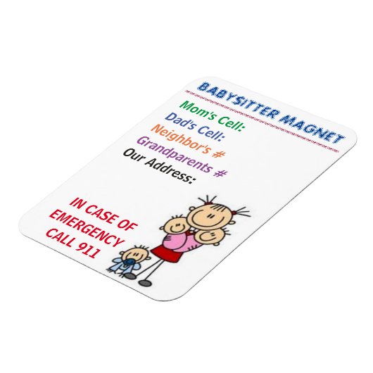 Babysitter Magnet (Linke Seite)