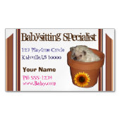 Babysitter Magnetische Visitenkarte (Vorderseite)