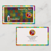 Babysitter Magnificent Jigsaw Puzzle Visitenkarte (Vorne/Hinten)