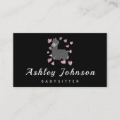 Babysitter Nanny Childcare Niedlich Watercolor Lla Visitenkarte (Vorderseite)