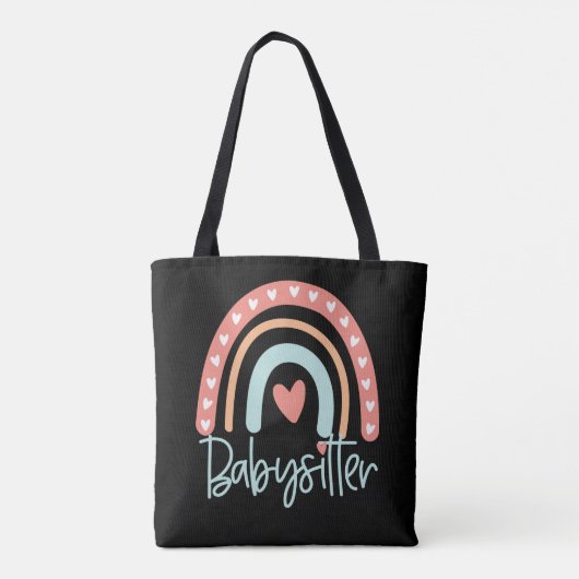 Babysitter Nanny-Geschenk Tasche (Rückseite)