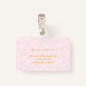 Babysitter Niedlicher Pinguin-Firmenname-Tag Ausweis (Rückseite mit Klammer)